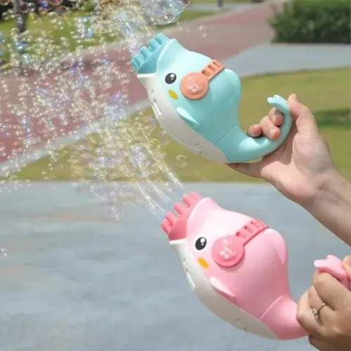 Máquina de Bolhas Dolphin Bubble Golfinho Soprando Sabão Automático