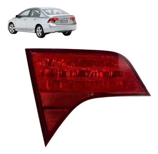 Lanterna New Civic 2007 2008 2009 2010 Até Esquerda Original Vermelho Esquerdo/motorista