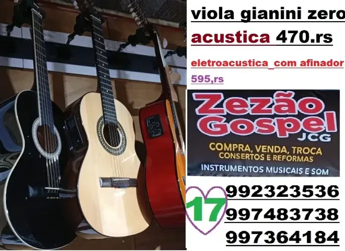 violas gianini zera aceito trocas