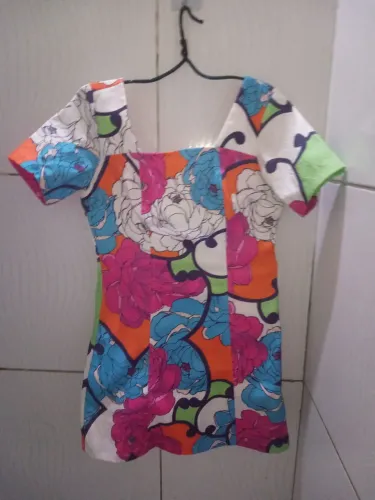 Vestido Curto Cardigan Floral Feminino M 