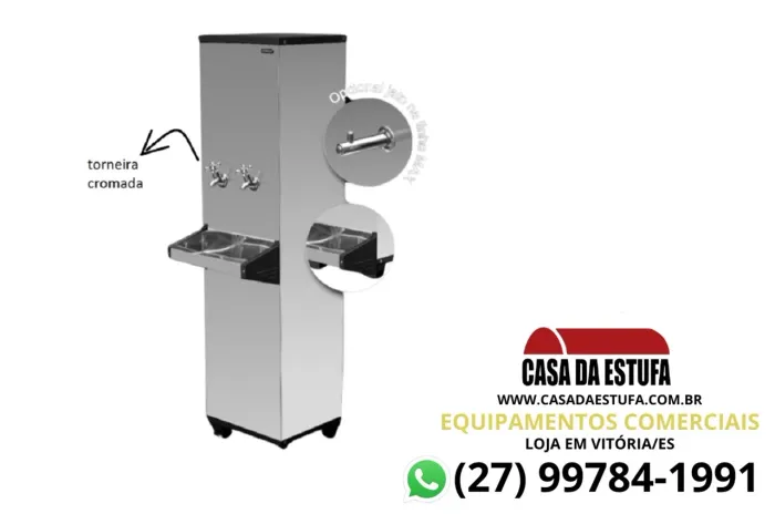 Bebedouro e Purificador de Água Industrial Unimax 25L 2 Torneiras