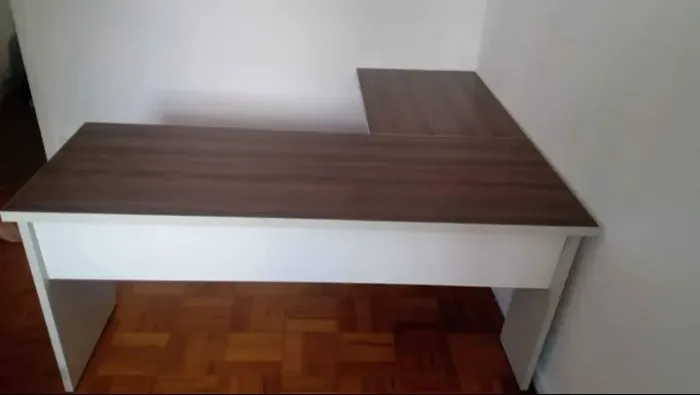 MESA EM L 2 PARTES AMADEIRADA****LEIA A DESCRIÇÃO