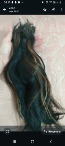 Cabelo humano com mechas