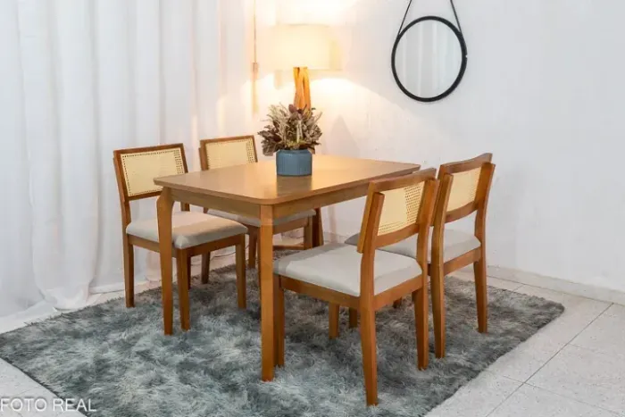 Mesa de Jantar Alegra 1,20m - Pague somente na entrega!
