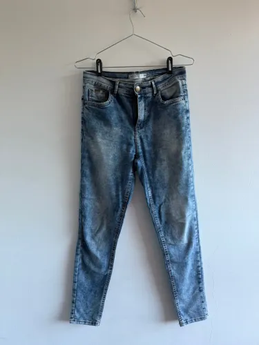 Calça Jeans blue steel Skinny Azul Clara