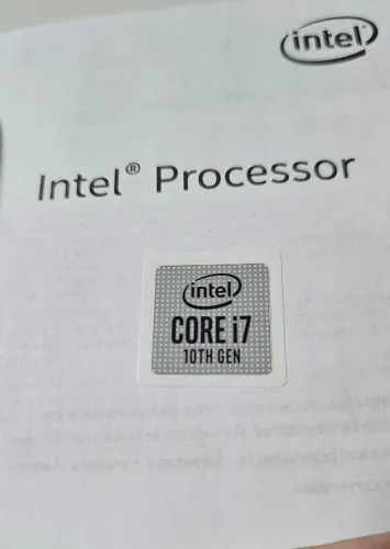 Adesivo Intel i7 10th Original.