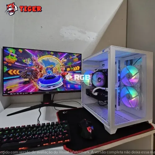 PC Gamer Novo Completo - Ryzen 7 5700X + RTX3060-Ti + DDR4 32GB + NVMe 512GB