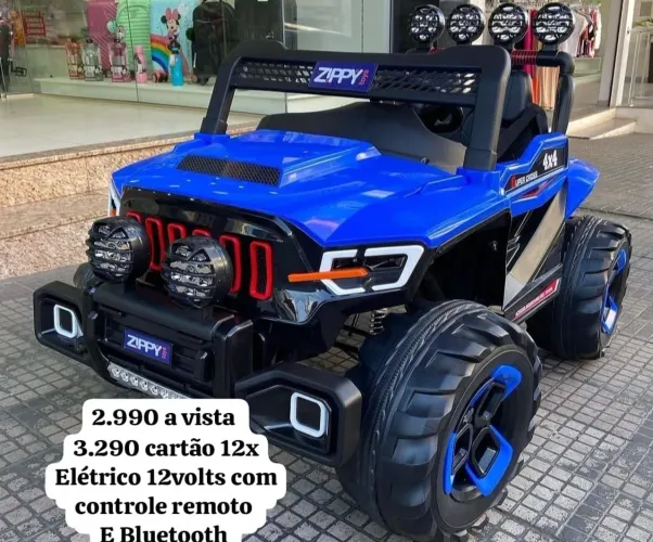 Carrinho elétrico infantil super cross 4x4 