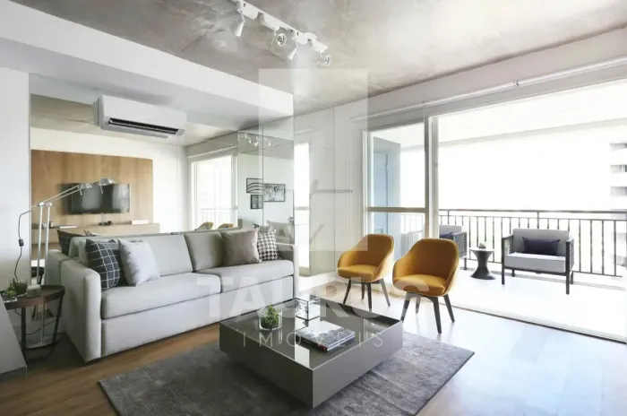 Apartamento mobiliado para comprar com 1 quarto, 1 vaga, 70m², no Brooklin, São Paulo -SP.