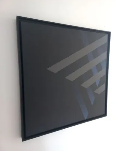 Quadro Abstrato Moderno em Tons de Preto oue Azul - Etna