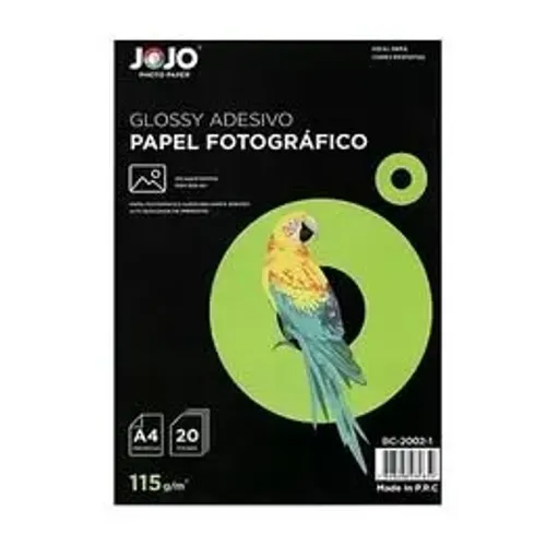 Papel Fotográfico A4 Adesivo Brilhante 115g - 20 folhas