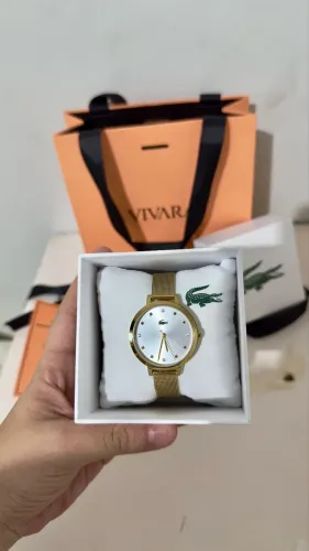 Relógio Vivara Lacoste Dourado