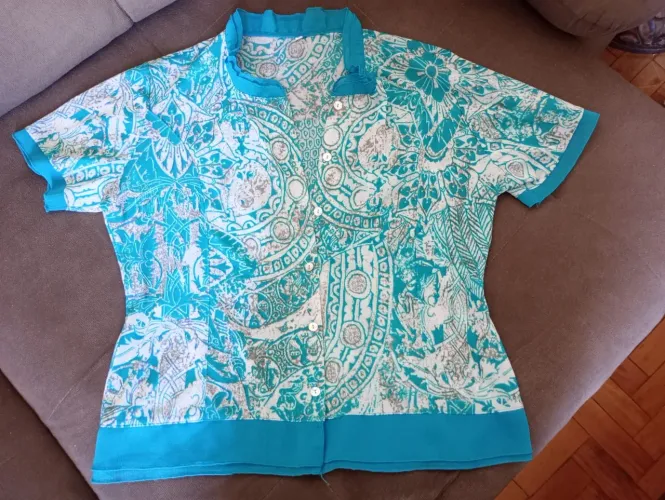 Linda Blusa Azul Feminina - Tamanho G
