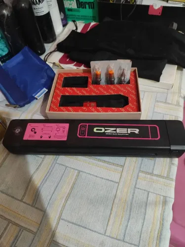 Máquina pen de tattoo e impressora de decalque