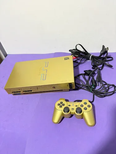 Console Playstation 2 fat dourado gundam ps2