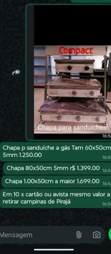 CHAPAS DE LANCHONETES 3 TAMANHOS A RETIRAR SO NOVAS * 10X CARTAO