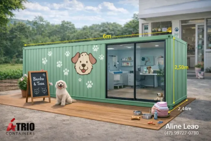Container 6m Ideal para comercio- semana do consumidor aproveite