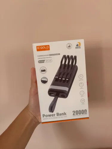 Bateria portátil 20000mah nova sem uso - lacrada