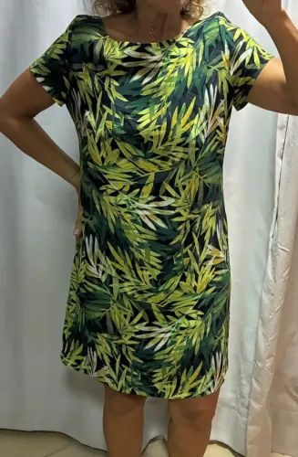 Vestido folhagem Blue Man P