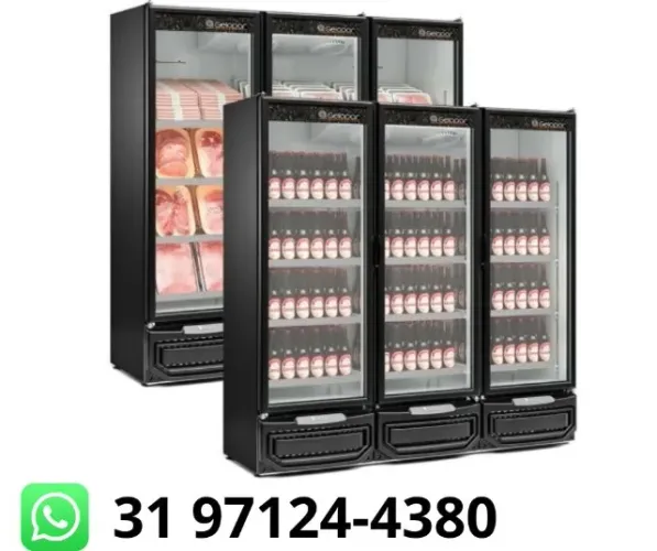 Refrigerador 3 Portas Gelopar 220v Novo