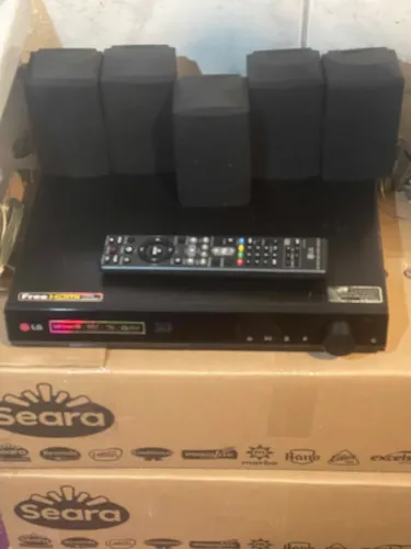 HOME THEATER LG COM CONTROLE 5 CAIXINHAS