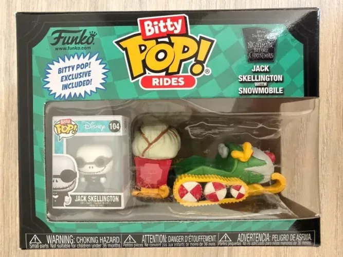 Funko Bitty Pop Rides Nightmare Before Christmas Jack Skellington Snowmobile
