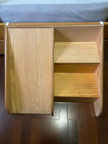 Escada de Madeira Nobre para Cama Infantil com Escorregador - Excelente Estado