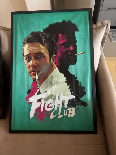 Quadro moldurado Clube da luta