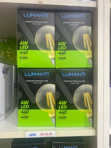 Lâmpada de filamento Globo g95 