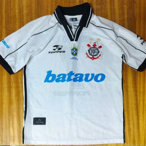 camisa original 1999 2000 corinthians branca topper tamanho M