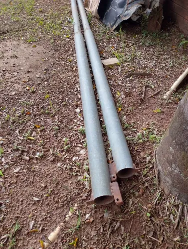 Postes de luz aço galvanizado 2Pcs