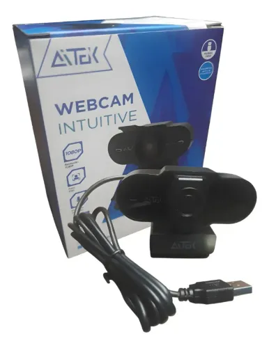 Webcam Aitek Usb Sigma W420 Preto Full Hd 1080p Microfone