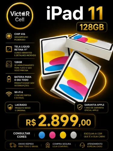 iPad 11 Chip A16 Lacrado | Garantia Apple 