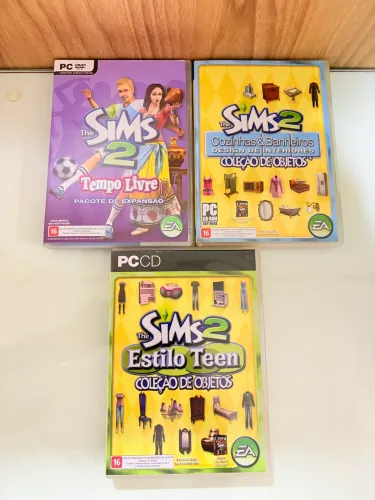 Lote 3 Jogos The Sims 2 para PC - Originais Completos