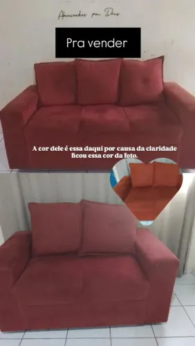 Sofá dois e três lugares.