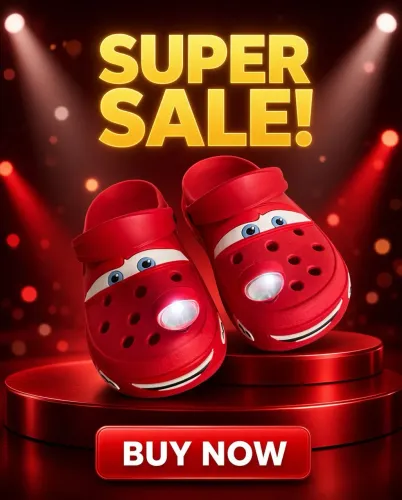 Crocks com farol que acende