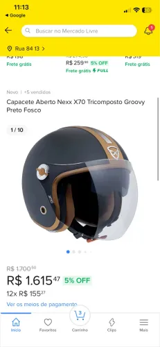 Capacete nex x70 