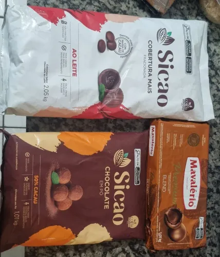 Chocolate Cobertura Fracionada e Chocolate em Pó