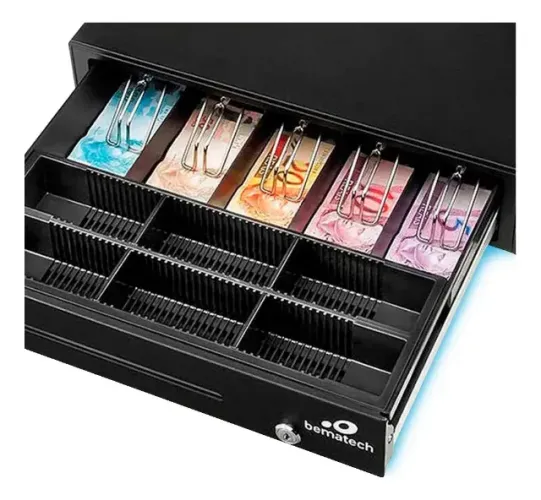 Gaveta Para Dinheiro Bematech Elgin Gd 56 Preta Preto
