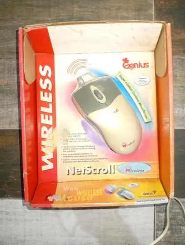 Mouse sem fio wireless genius, antigo, novo