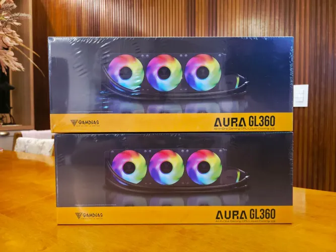 Water Cooler 360mm Gamdias Aura GL360 V2 ARGB Preto 3 Fans