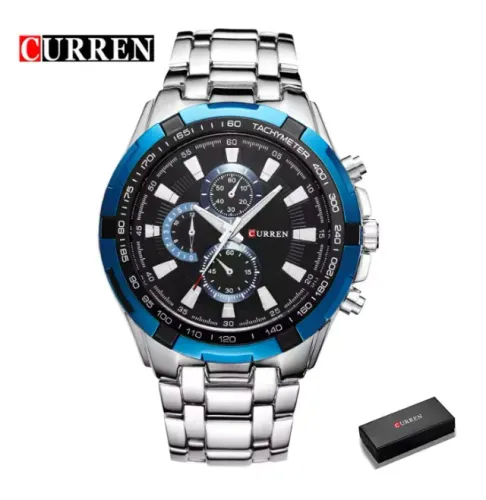 Relógio De Quartzo Curren 8023 Masculino À Prova D'água