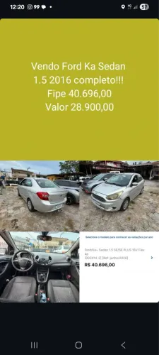 Ford KA+ Sedan 1.5 16V Flex 4P 2016