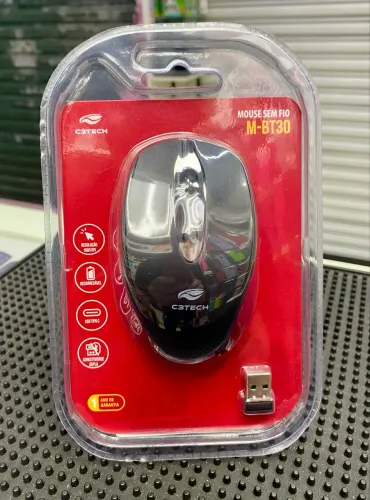 Mouse C3tech M-bt30bk 4 Botões Wireless Bluetooth 1600dpi