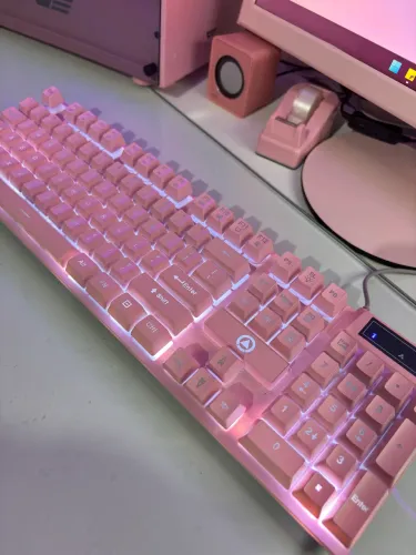 Teclado rosa