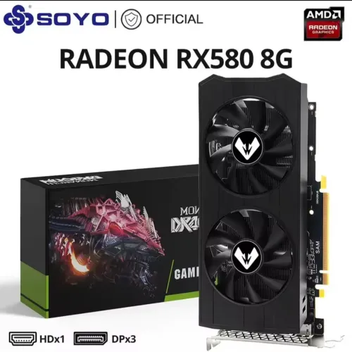 Placa de Video RX580 8GB SOYO (NOVA)