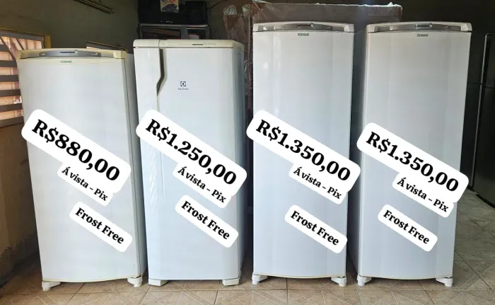Geladeira todas funcionando apartir 880,00