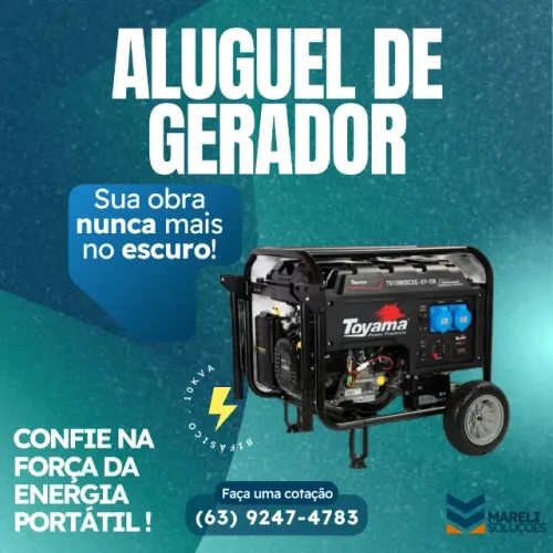 Aluguel de Gerador de Energia