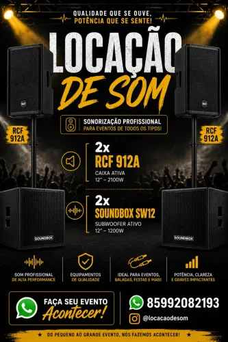 Som para alugar