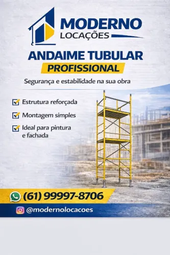 ALUGUEL DE ANDAIME PARA PINTURA E OBRA